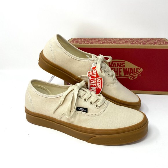 VANS Authentic Gum Canvas Caramel  Men Sneakers - Picture 2 of 15